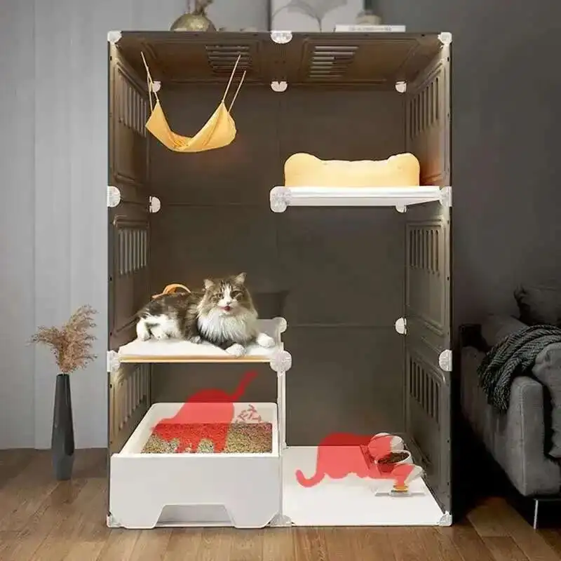 Transparent Cat Cages Home Indoor Multi-storey Cat Villa Litter One Super Large Space Cat Cage House with Pulley Pet Product
Transparent Cat Cages Home Indoor Multi-storey Cat Villa Litter One Super Large Space Cat Cage House with Pulley Pet Product