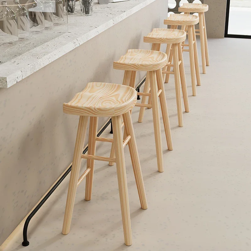 Counter Wooden Bar Chair Nordic Coffee Outdoor Island Modern Chair Minimalist High Tabourets De Bar Home Furniture HD50BY
Counter Wooden Bar Chair Nordic Coffee Outdoor Island Modern Chair Minimalist High Tabourets De Bar Home Furniture HD50BY