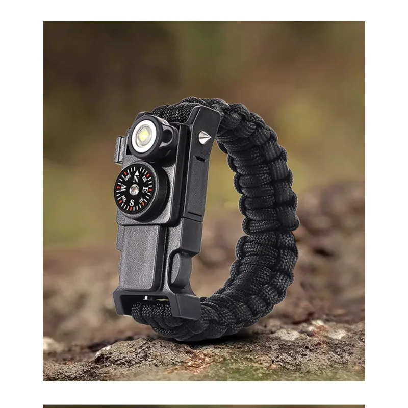 Outdoor Survival Bracelet Survival Bracelet Multifunctional Self-Defense Equipment Umbrella Rope
Outdoor Survival Bracelet Survival Bracelet Multifunctional Self-Defense Equipment Umbrella Rope