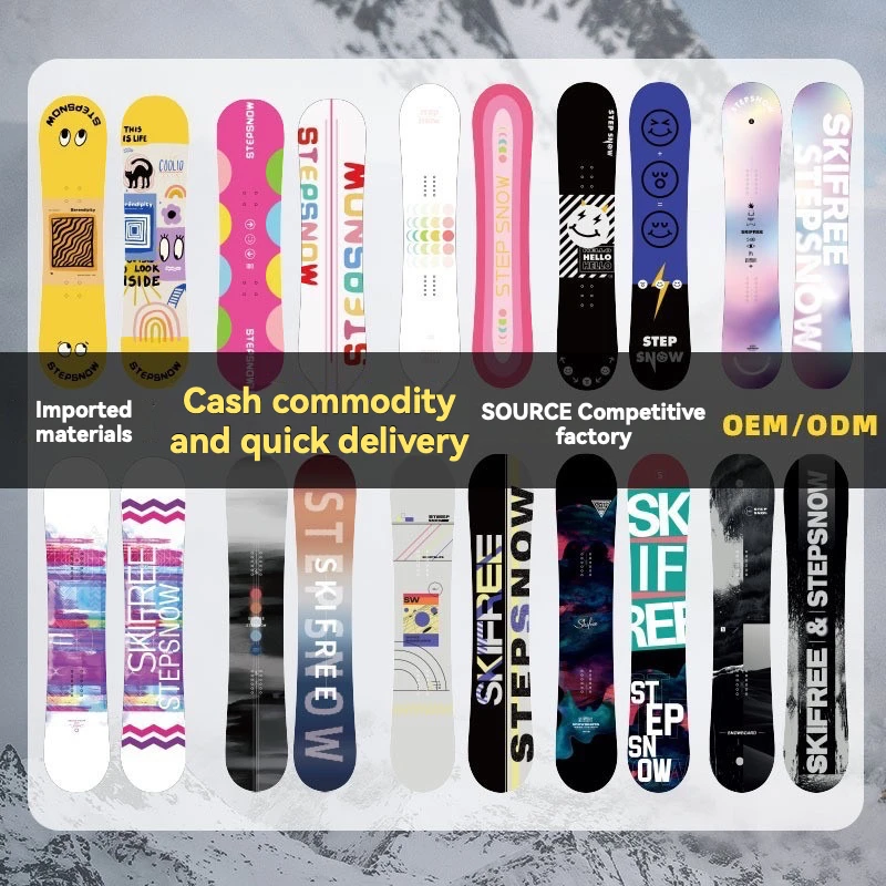 Multiple Styles Of Customizable Beginner Snowboard With Curved Shapes Pure Poplar Wood Core-Durable Winter Mountaineering Skiing
Multiple Styles Of Customizable Beginner Snowboard With Curved Shapes Pure Poplar Wood Core-Durable Winter Mountaineering Skiing