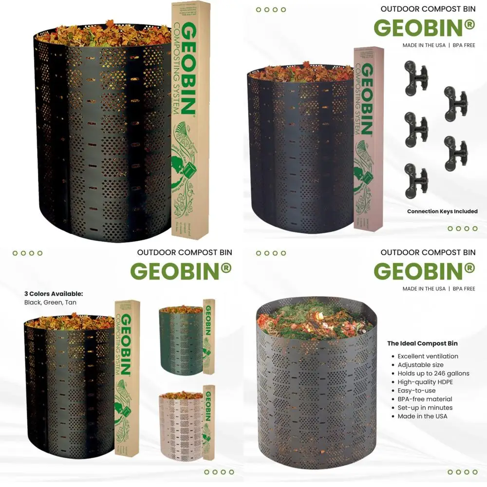 presto products geobin compost bin - 246 gallon, expandable, easy assembly, made in the usa, outdoor & backyard composter
presto products geobin compost bin - 246 gallon, expandable, easy assembly, made in the usa, outdoor & backyard composter
