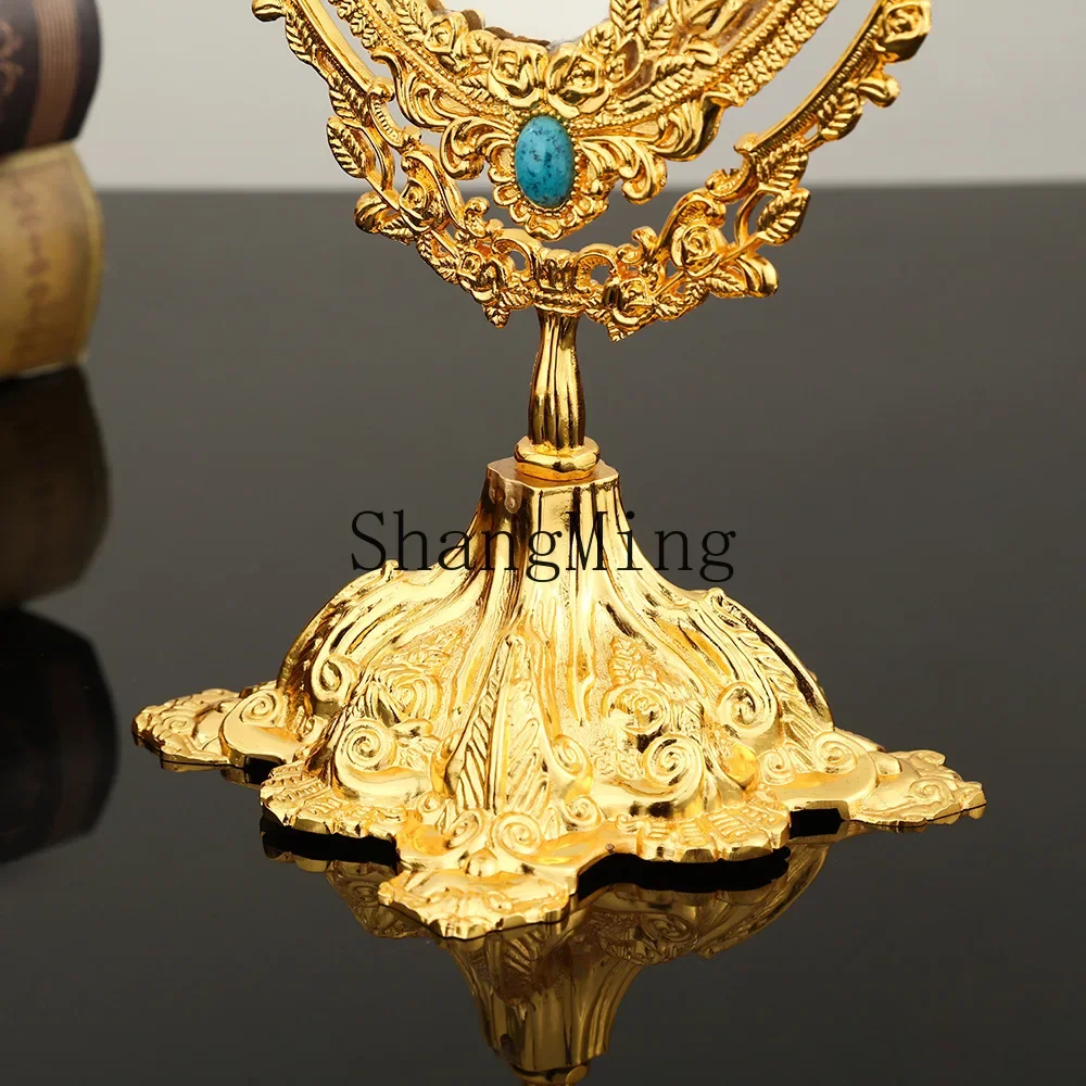 CL light luxury retro exquisite makeup mirror desktop fashion makeup mirror bedroom desktop ornament double-sided
CL light luxury retro exquisite makeup mirror desktop fashion makeup mirror bedroom desktop ornament double-sided