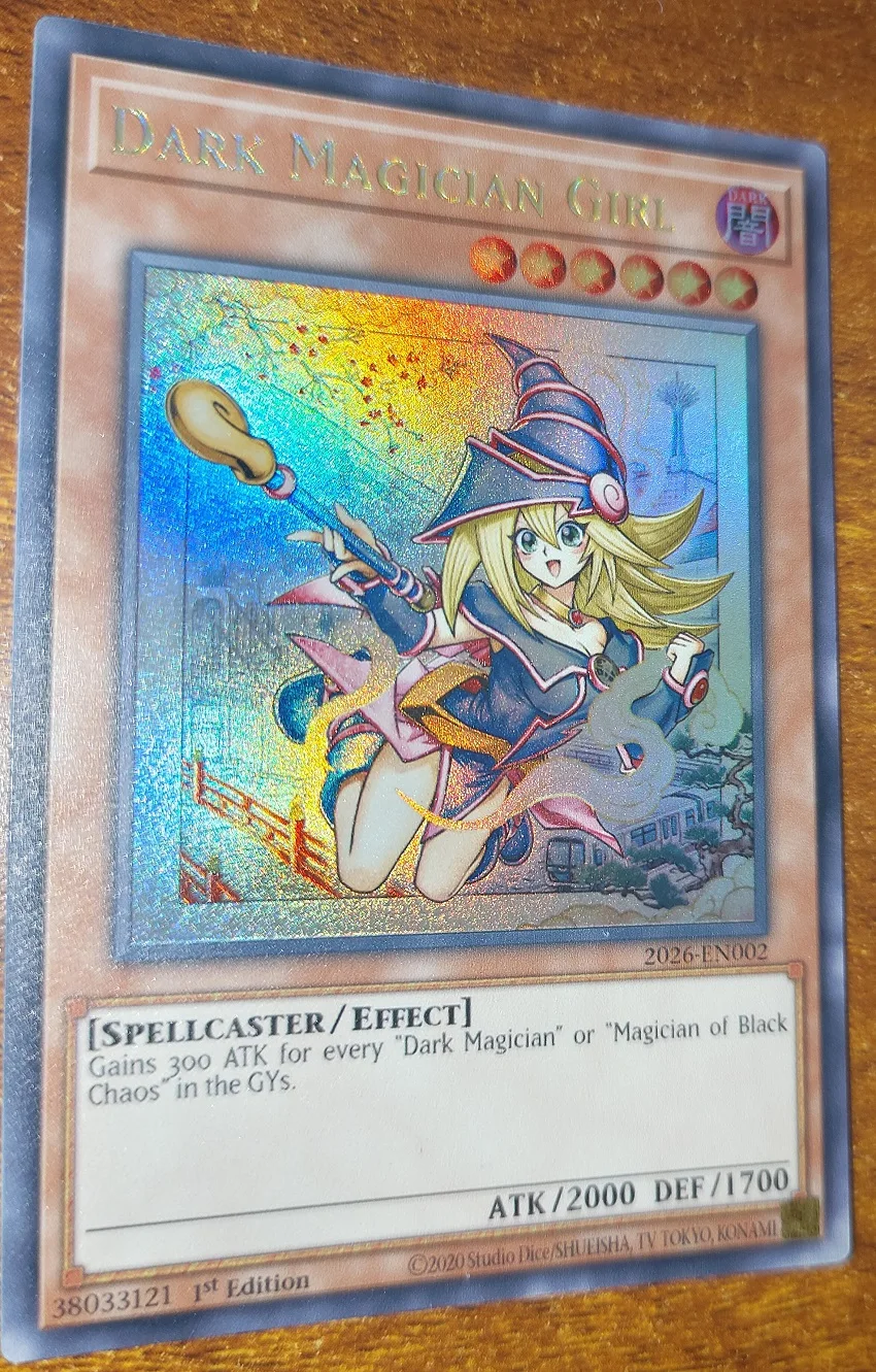Yu-Gi-Oh Dark Magician Girl Tcg Ur 2026-En002 Hobby Toy Collectible Card(Not Original)
Yu-Gi-Oh Dark Magician Girl Tcg Ur 2026-En002 Hobby Toy Collectible Card(Not Original)