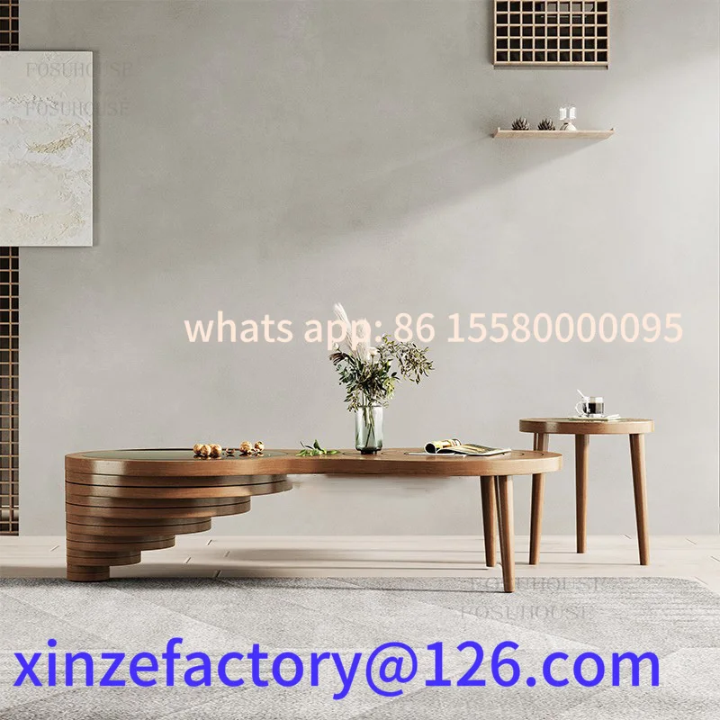 Customizable Creative Solid Wood Coffee Tables Living Room Furniture Modern Round Living Room
Customizable Creative Solid Wood Coffee Tables Living Room Furniture Modern Round Living Room