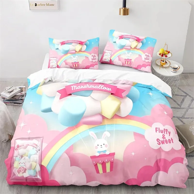Cartoon Animal Duvet Cover Cute Rainbow Rabbit Bedding Set Microfiber Wildlife Quilt Cover Twin Size For Girls Boys Kawaii Room
Cartoon Animal Duvet Cover Cute Rainbow Rabbit Bedding Set Microfiber Wildlife Quilt Cover Twin Size For Girls Boys Kawaii Room