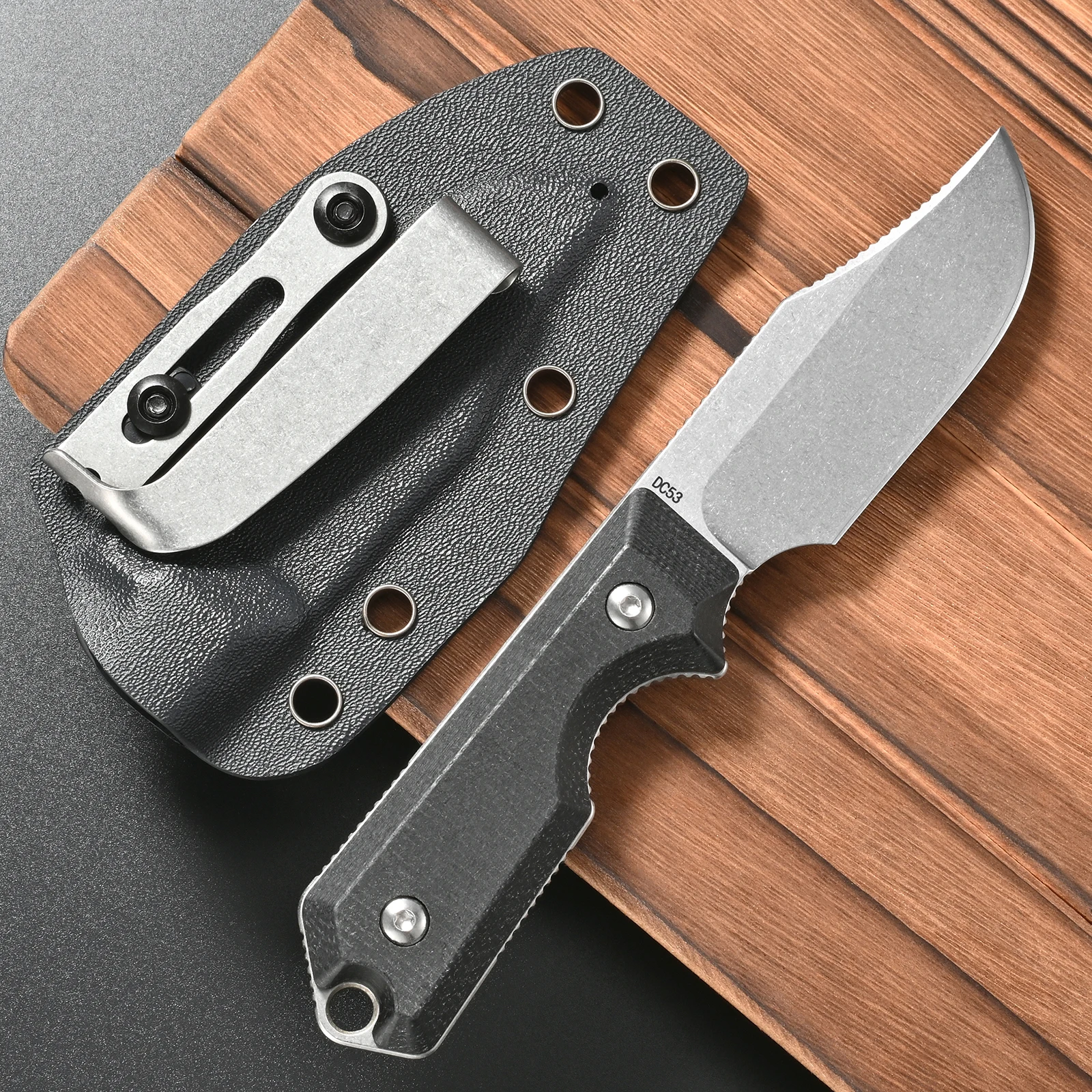 Eafengrow FF120 Fixed Blade Knife DC53 Steel Blade Micarta Handle Full Tang Knifes for Outdoor Camping Working Survival
Eafengrow FF120 Fixed Blade Knife DC53 Steel Blade Micarta Handle Full Tang Knifes for Outdoor Camping Working Survival