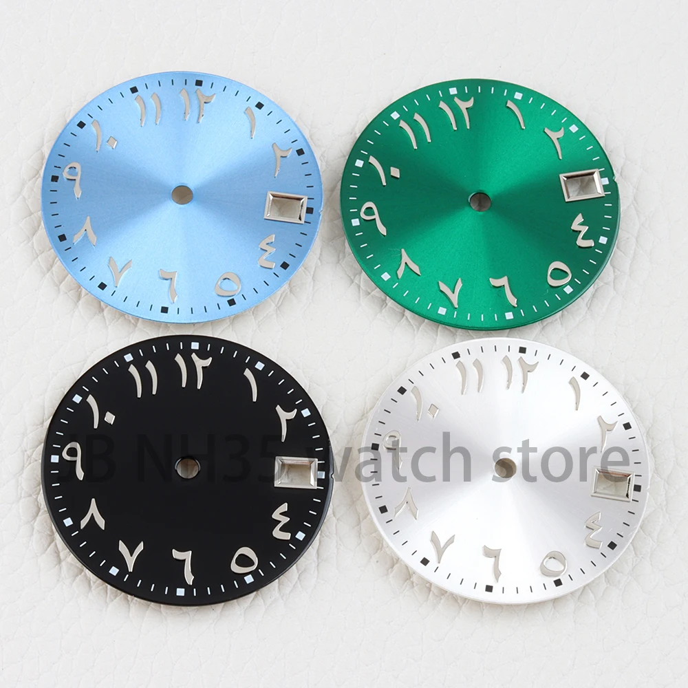 28.5mm Dial NH35 Watch Dial Pointer Arabic Numerals Sunray Strips for Datejust NH35 NH36 Movement Watch Modification Accessories
28.5mm Dial NH35 Watch Dial Pointer Arabic Numerals Sunray Strips for Datejust NH35 NH36 Movement Watch Modification Accessories