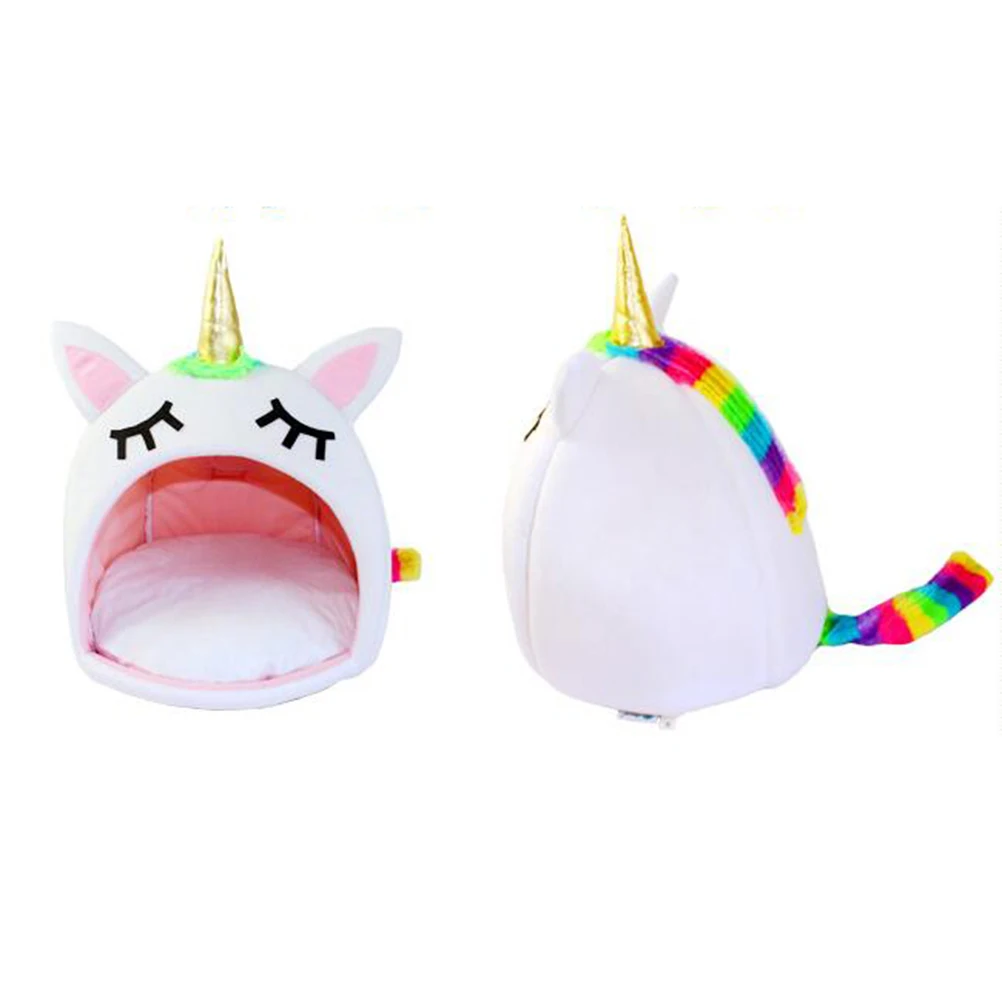 Unicorn Shaped Dog Bed For Cat Small Animal Pet Nest Cozy Warm Sleeping Machine Washable Winter Pet Supplies (Size
Unicorn Shaped Dog Bed For Cat Small Animal Pet Nest Cozy Warm Sleeping Machine Washable Winter Pet Supplies (Size