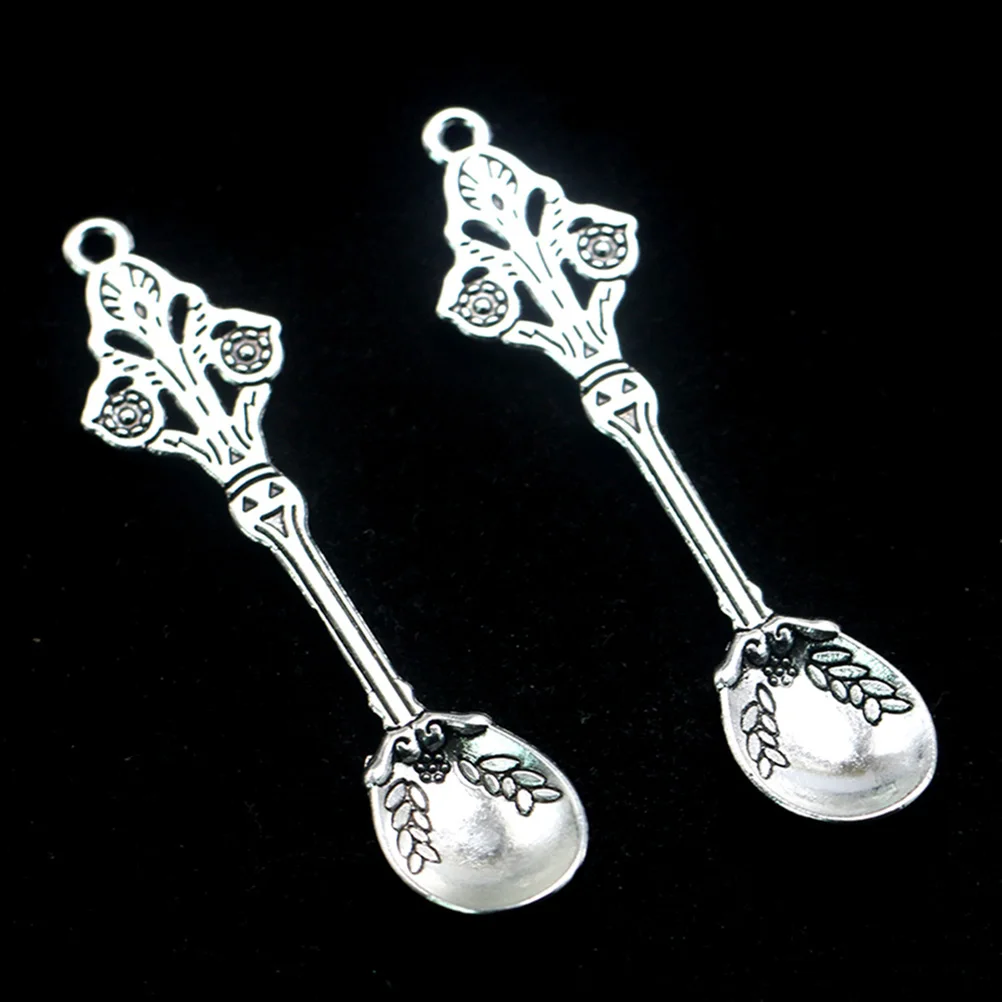 20Pcs Durable Alloy Spoon Pendant Charms Accessory For DIY Bracelet Necklace Earring Crafts
20Pcs Durable Alloy Spoon Pendant Charms Accessory For DIY Bracelet Necklace Earring Crafts