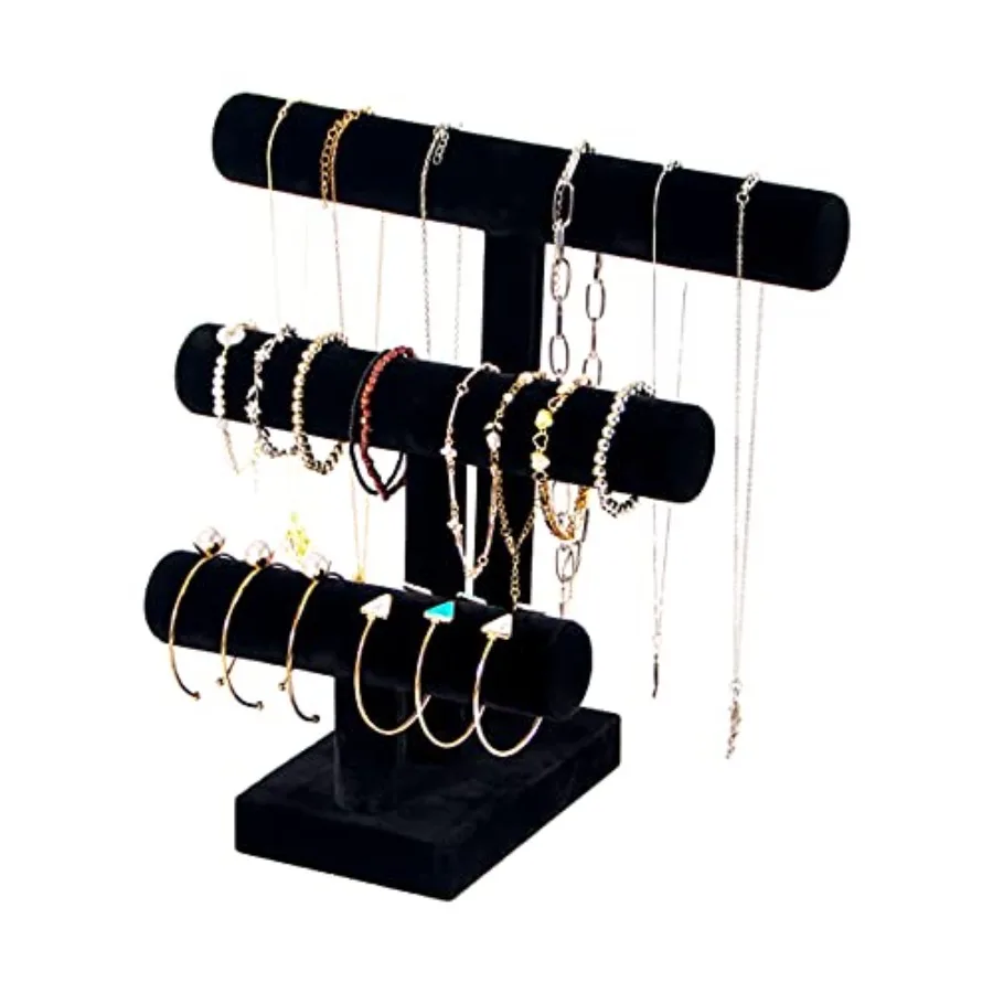 T Bar Bracelet Display Stand, Bracelet Organizer Holder, Jewelry Display Stand, Necklace Bangle Scrunchie Watch Organizer Black
T Bar Bracelet Display Stand, Bracelet Organizer Holder, Jewelry Display Stand, Necklace Bangle Scrunchie Watch Organizer Black