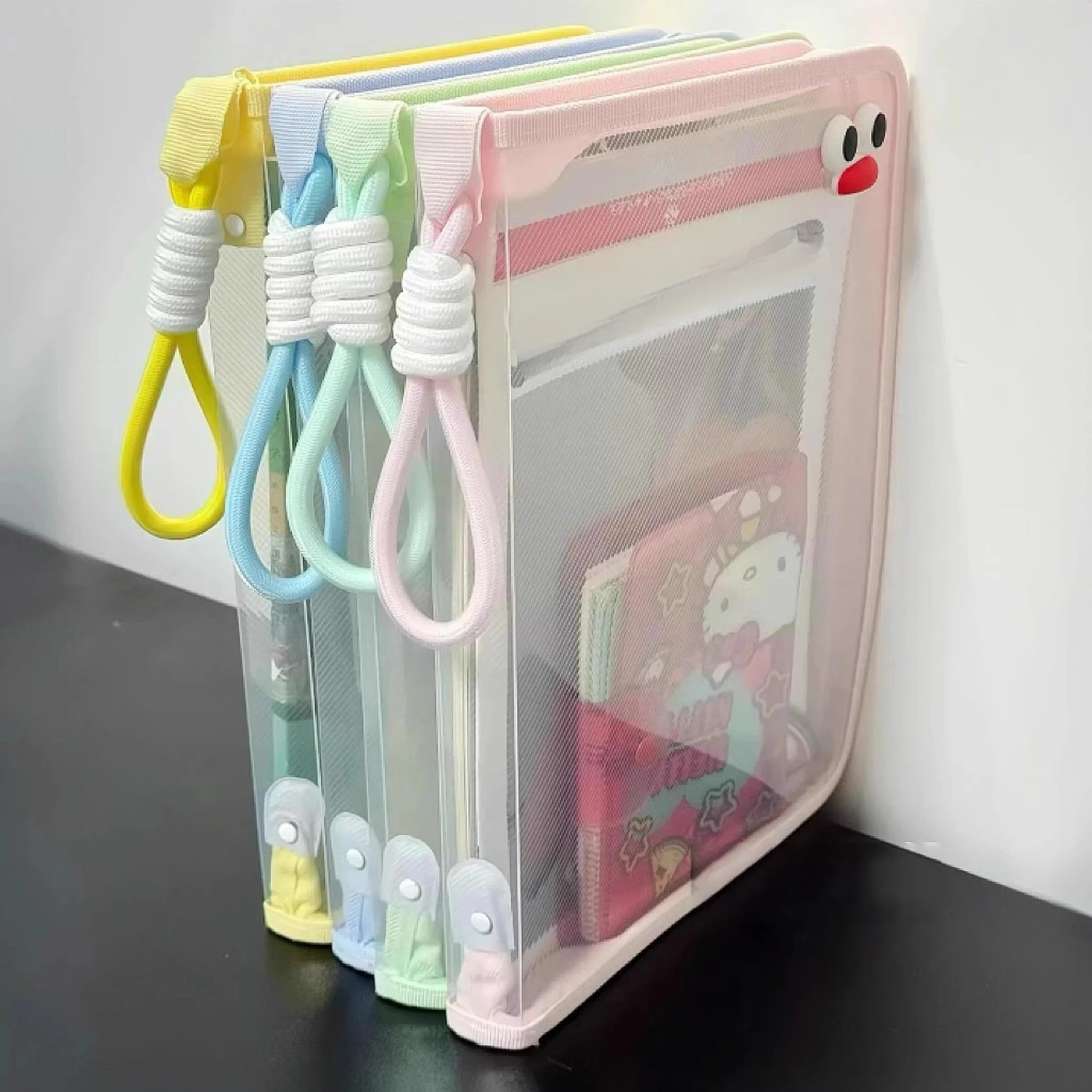 Macaron Transparent A4 File Bag Large Capacity Waterproof Zipper Document Organizer Student Handheld Storage Pouch
Macaron Transparent A4 File Bag Large Capacity Waterproof Zipper Document Organizer Student Handheld Storage Pouch