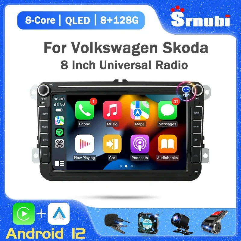 Автомагнитола Srnubi 2DIN, мультимедийный плеер на Android 12 для Volkswagen VW Polo Golf Passat B7 Skoda Seat 4G Wi-Fi GPS аудио стерео DVD
Автомагнитола Srnubi 2DIN, мультимедийный плеер на Android 12 для Volkswagen VW Polo Golf Passat B7 Skoda Seat 4G Wi-Fi GPS аудио стерео DVD