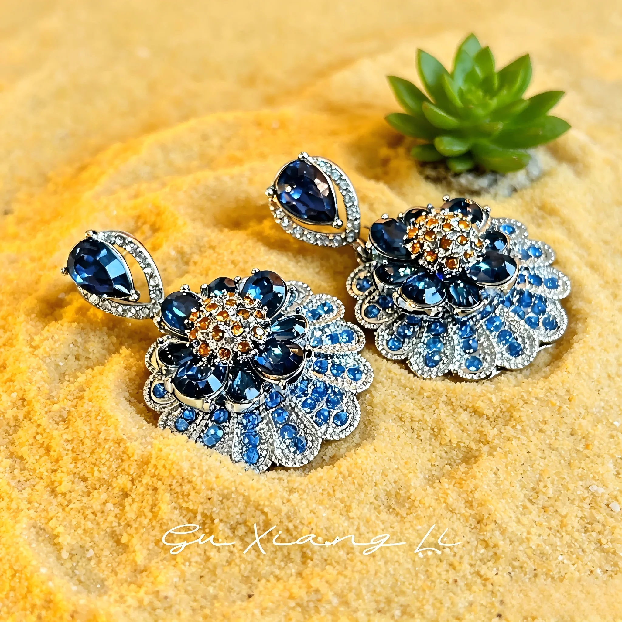 Summer Vintage Rhinestone Inlaid Flower Earrings, Retro Palace Style Elegant Dangle Earrings, Classic Luxury Jewelry For Women
Summer Vintage Rhinestone Inlaid Flower Earrings, Retro Palace Style Elegant Dangle Earrings, Classic Luxury Jewelry For Women