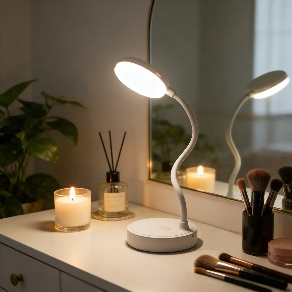 Гибкая настольная лампа LED, перезаряжаемая, с регулировкой яркости, портативная, для создания атмосферы, защита глаз, декор для комнаты, ночник, прикроватная лампа
Гибкая настольная лампа LED, перезаряжаемая, с регулировкой яркости, портативная, для создания атмосферы, защита глаз, декор для комнаты, ночник, прикроватная лампа