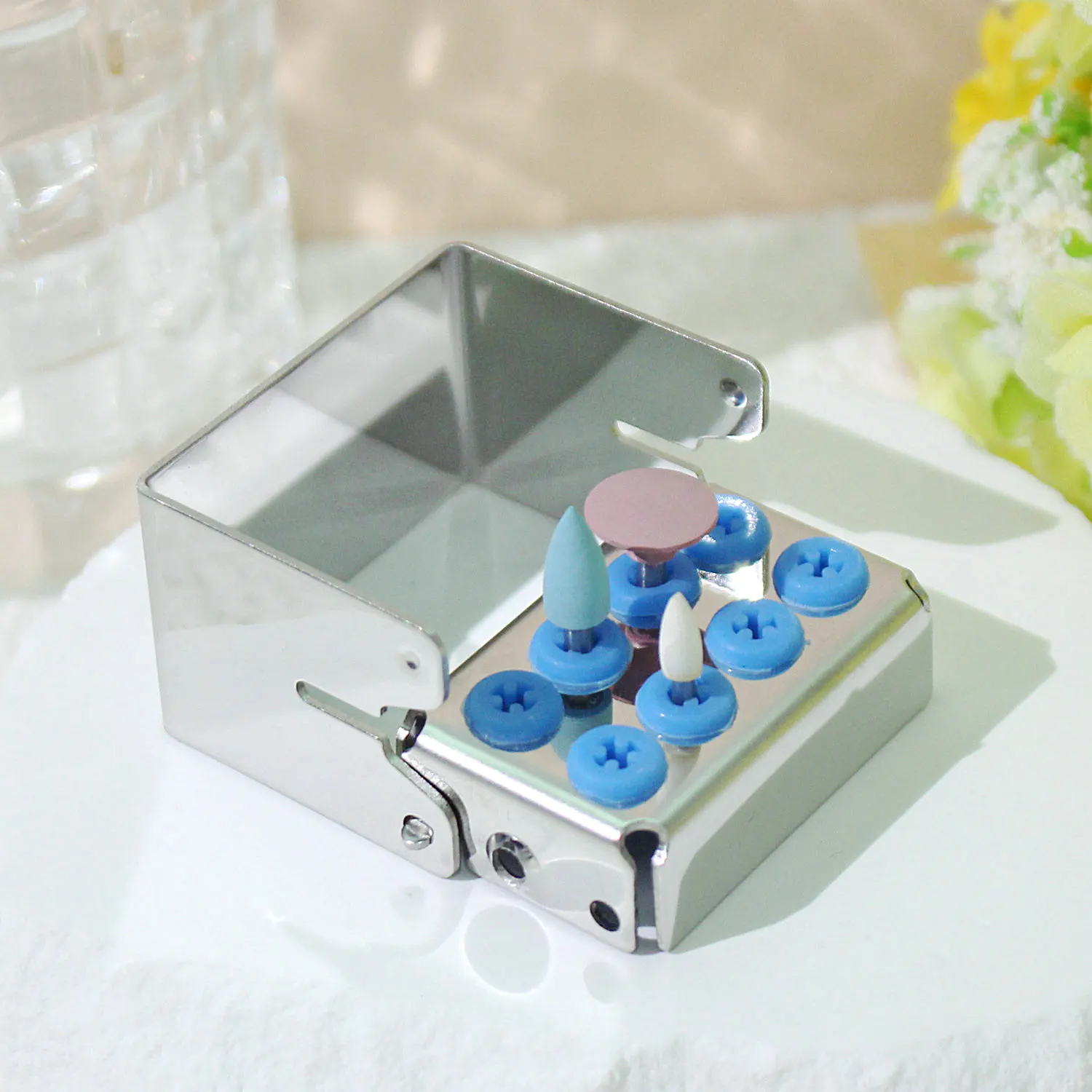 Dental Disinfection Holder 8 Points Box Autoclave Sterilizer Burs Case For Oral Care Tools Stainless Steel Metal Box Holder
Dental Disinfection Holder 8 Points Box Autoclave Sterilizer Burs Case For Oral Care Tools Stainless Steel Metal Box Holder