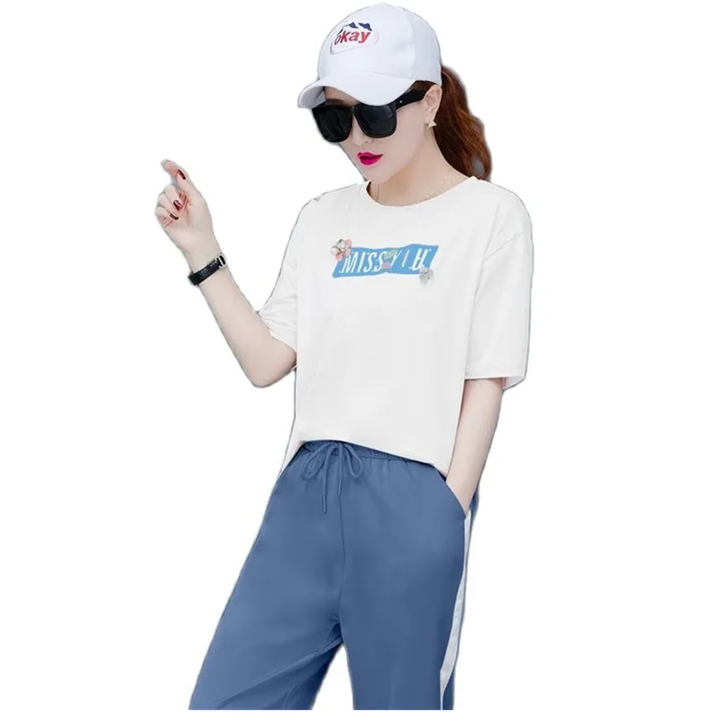 Sports suit female 2 piece set women trend Lady suit Loose size summer Leisure two pieces sets tracksuit women Youth clothing
Sports suit female 2 piece set women trend Lady suit Loose size summer Leisure two pieces sets tracksuit women Youth clothing