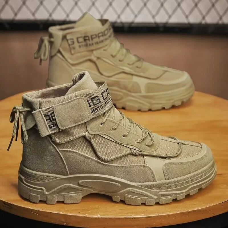 Men's Platform Boots Fashion Desert Boots New Comfortable Non-slip Hiking Shoes Light Non-slip Men Desert Botas Working Shoes
Men's Platform Boots Fashion Desert Boots New Comfortable Non-slip Hiking Shoes Light Non-slip Men Desert Botas Working Shoes