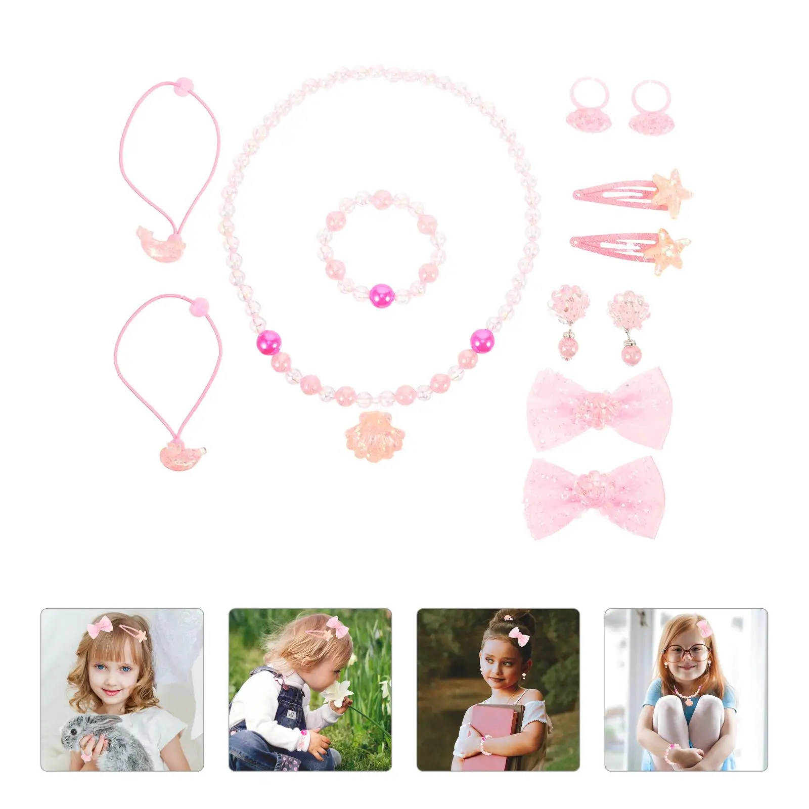 Plastic Princess Necklace For Girls Bracelet Set Girls Jewelry Gift Kids Backpack Decor Shell Bag Accessories Toy
Plastic Princess Necklace For Girls Bracelet Set Girls Jewelry Gift Kids Backpack Decor Shell Bag Accessories Toy