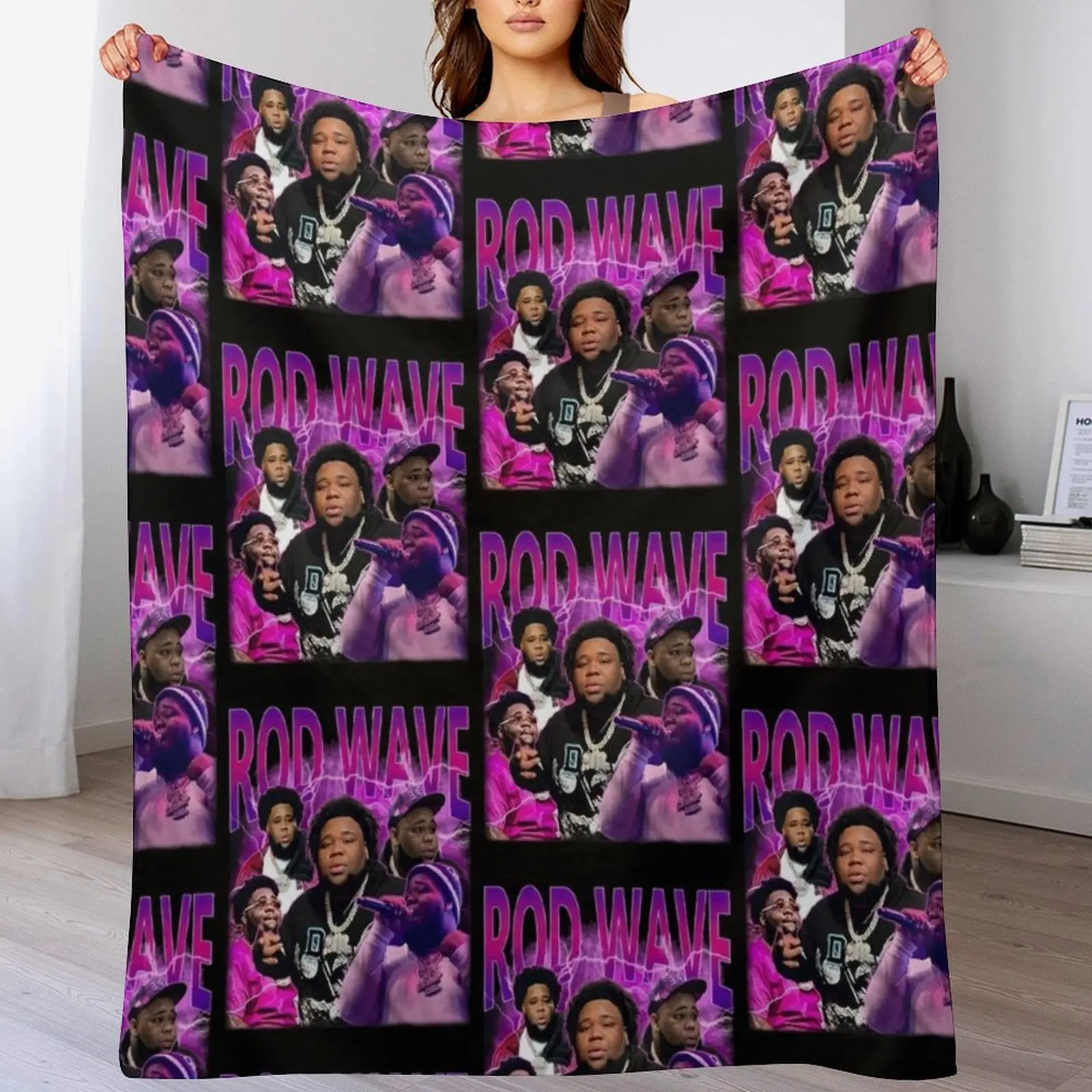 Rod Wave Retro Throw Blanket Color Fast Cozy Throw Blanket
Rod Wave Retro Throw Blanket Color Fast Cozy Throw Blanket
