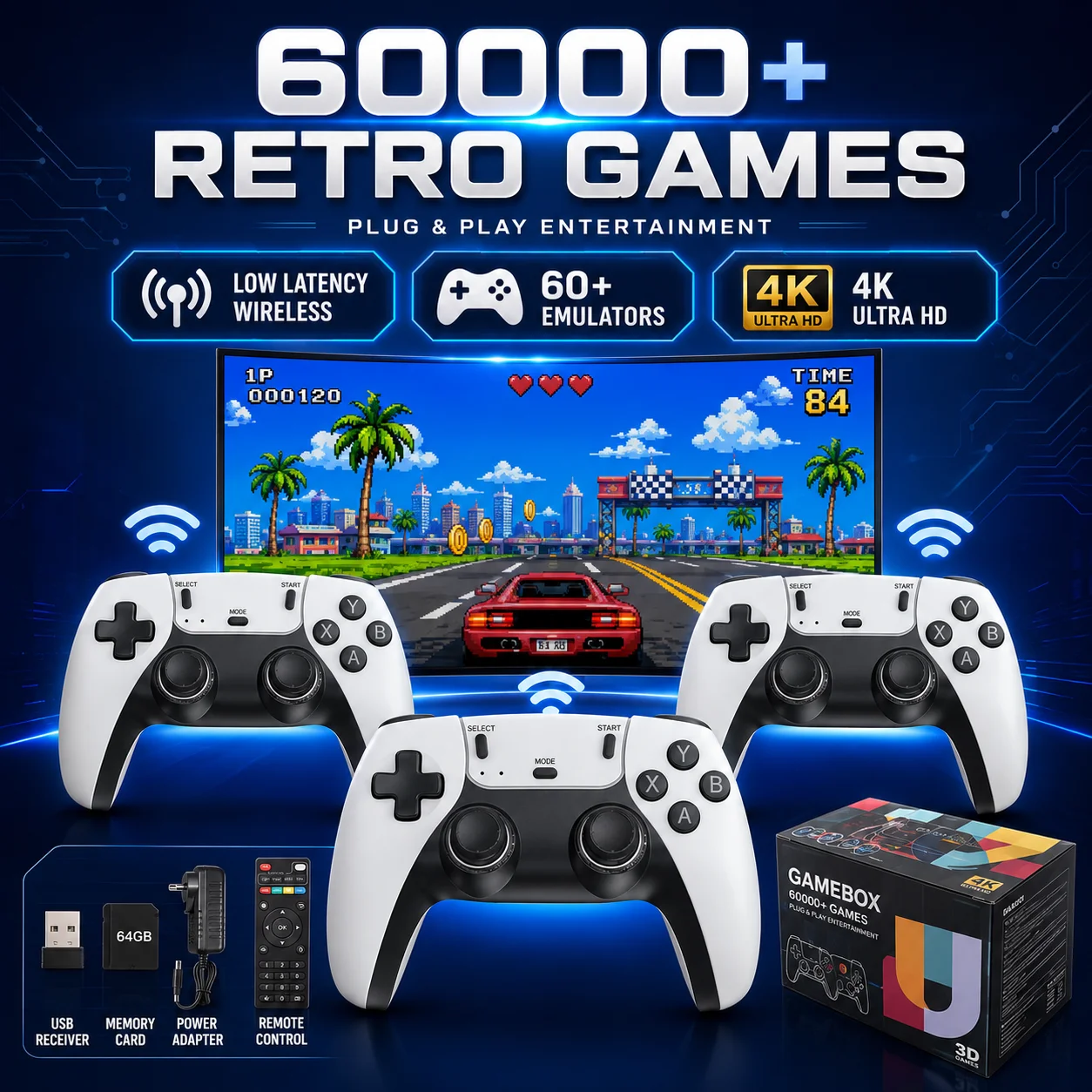 G11 PRO 2 In 1 TV & Gaming Box 4K HDMI Output Dual Band WiFi Dual System Multi Game System Preloaded Classic Offline Games
G11 PRO 2 In 1 TV & Gaming Box 4K HDMI Output Dual Band WiFi Dual System Multi Game System Preloaded Classic Offline Games