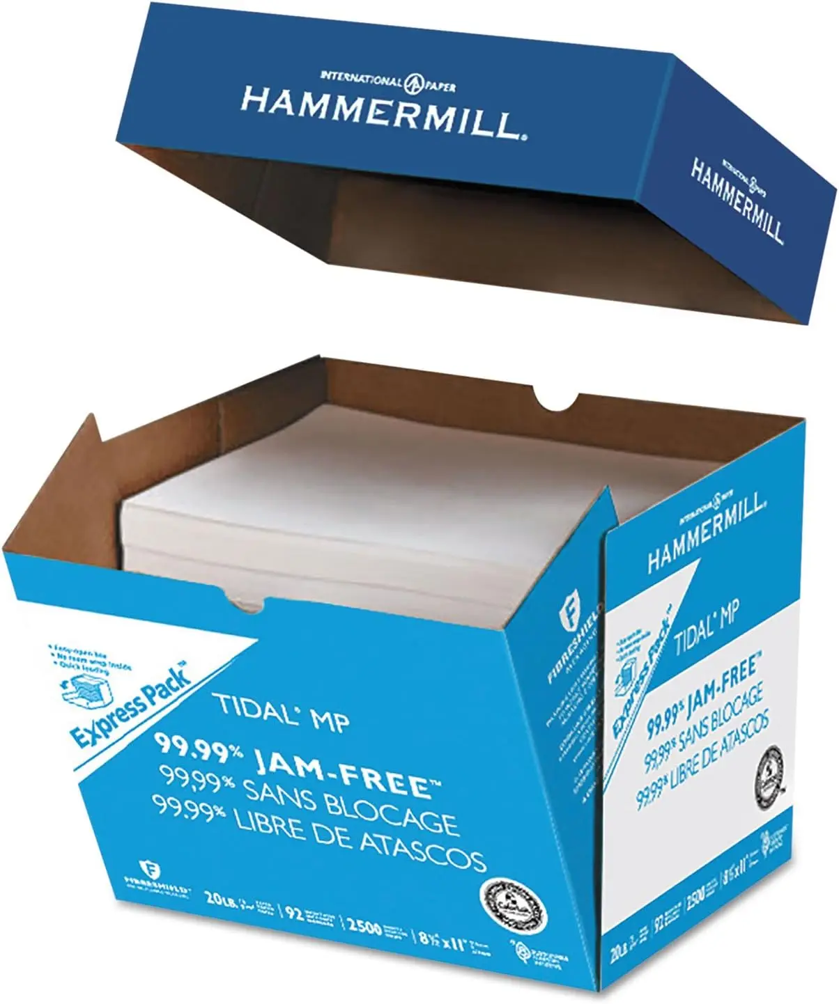 Printer Paper 8.5 x 11, 20 lb Copy Paper, 2500 Sheets, 92 Bright, ColorLok Technology, Made in USA
Printer Paper 8.5 x 11, 20 lb Copy Paper, 2500 Sheets, 92 Bright, ColorLok Technology, Made in USA