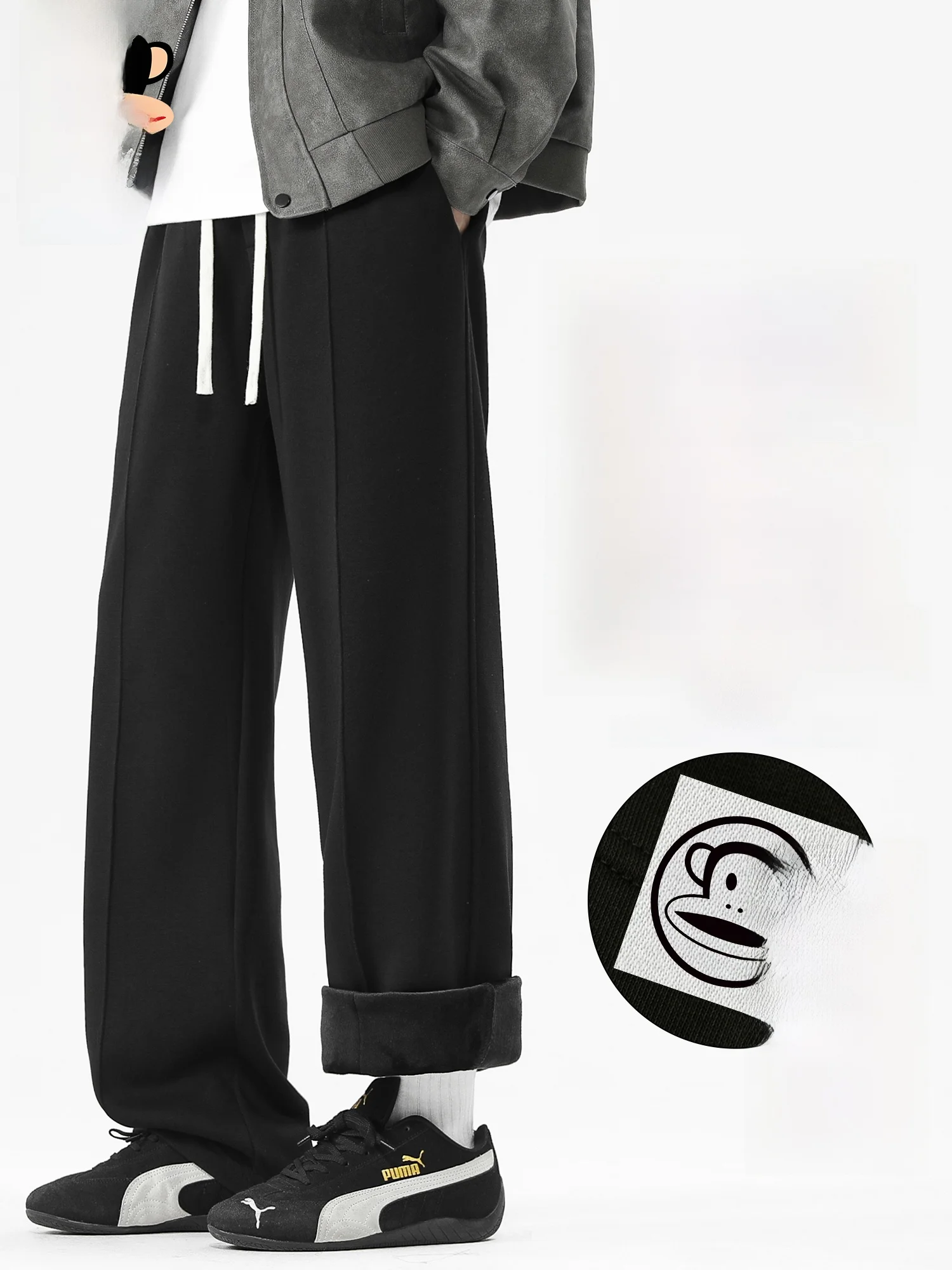 PaulFrank Heavyweight Fce Lined Knitted Casual Pants Men's Winter Trendy Straight Leg Bla Casual Trousers
PaulFrank Heavyweight Fce Lined Knitted Casual Pants Men's Winter Trendy Straight Leg Bla Casual Trousers