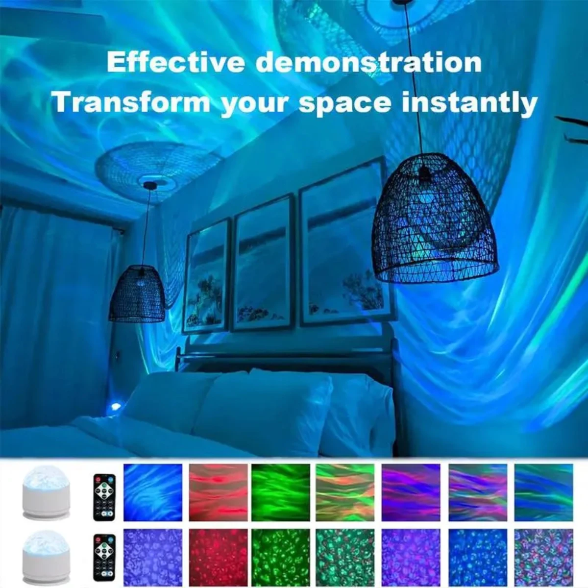 2026 2-In-1 Aurora 3D Ocean Wave Projector, 16 Color RGB Mood Lamp With Remote, Dynamic Northern Lights Water Ripple
2026 2-In-1 Aurora 3D Ocean Wave Projector, 16 Color RGB Mood Lamp With Remote, Dynamic Northern Lights Water Ripple