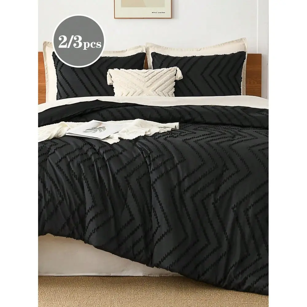 3pcs Black Geometric Floral Duvet Cover Set, Soft SkinFriendly, Suitable For Twin Full Queen King Size Bed, All Seasons Home De
3pcs Black Geometric Floral Duvet Cover Set, Soft SkinFriendly, Suitable For Twin Full Queen King Size Bed, All Seasons Home De
