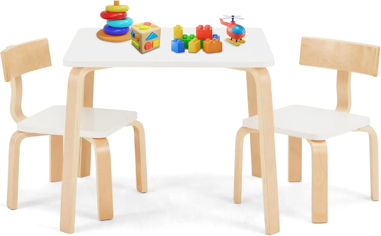 Kids Table And Chairs Set - Children Activity Table W/ 2 Chairs, Kids Desk And Chair Set With Durable Birch Veneer, Playroom
Kids Table And Chairs Set - Children Activity Table W/ 2 Chairs, Kids Desk And Chair Set With Durable Birch Veneer, Playroom
