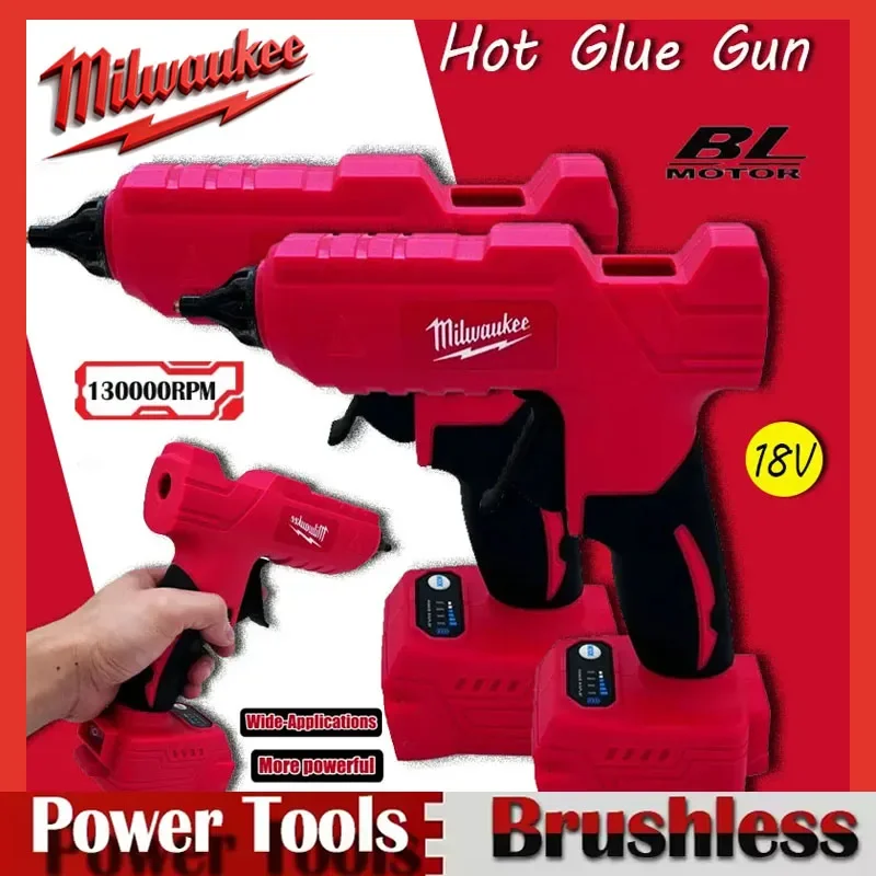 Электрический пистолет для термоплавкого клея Milwaukee, литий-ионный аккумулятор 18 В, пистолет для термоплавкого клея «сделай сам», для украшения упаковки, батарея 18 В
Электрический пистолет для термоплавкого клея Milwaukee, литий-ионный аккумулятор 18 В, пистолет для термоплавкого клея «сделай сам», для украшения упаковки, батарея 18 В