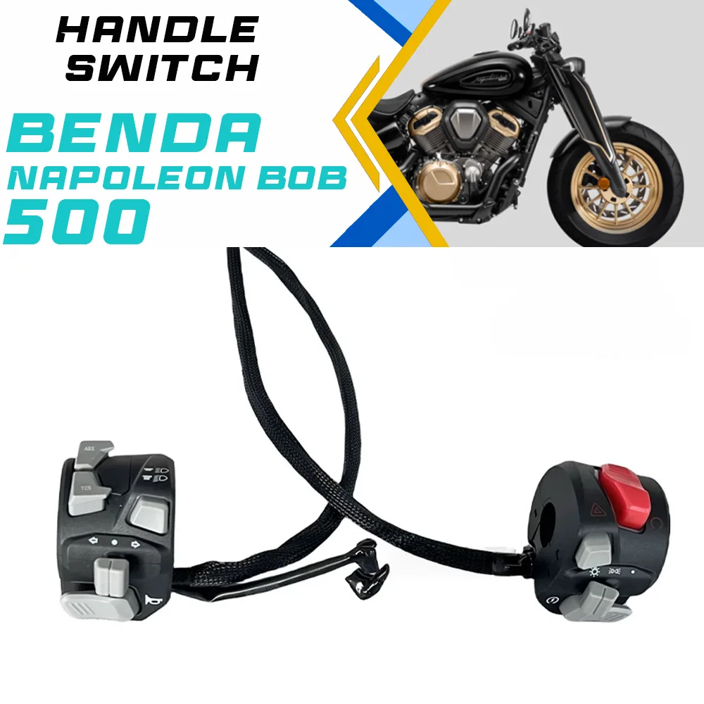 Переключатели на руль BENDA Napoleon bob 500, фары, кнопка зажигания, кнопка запуска/обгона.
Переключатели на руль BENDA Napoleon bob 500, фары, кнопка зажигания, кнопка запуска/обгона.