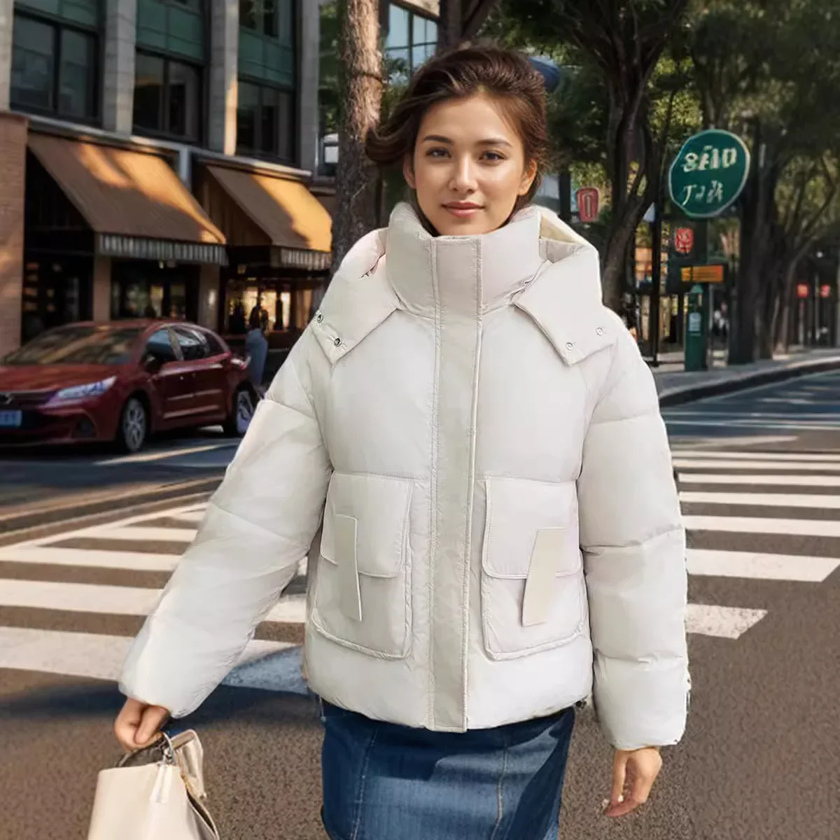 2024 Winter Thickened Cotton Padded Coach Women's Hooded Loose Fit Fashionable Jacket Warm Puffer Jacket Cross-border Style
2024 Winter Thickened Cotton Padded Coach Women's Hooded Loose Fit Fashionable Jacket Warm Puffer Jacket Cross-border Style