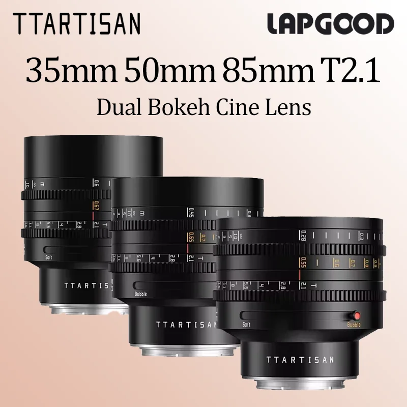 Кинокамерный объектив TTArtisan 35mm 50mm 85mm T2.1 Full Frame Dual Bokeh для Canon RF, Sony A7iii, A6400, ZVE10, Nikon Z, Fujifilm XT30, L-mount
Кинокамерный объектив TTArtisan 35mm 50mm 85mm T2.1 Full Frame Dual Bokeh для Canon RF, Sony A7iii, A6400, ZVE10, Nikon Z, Fujifilm XT30, L-mount