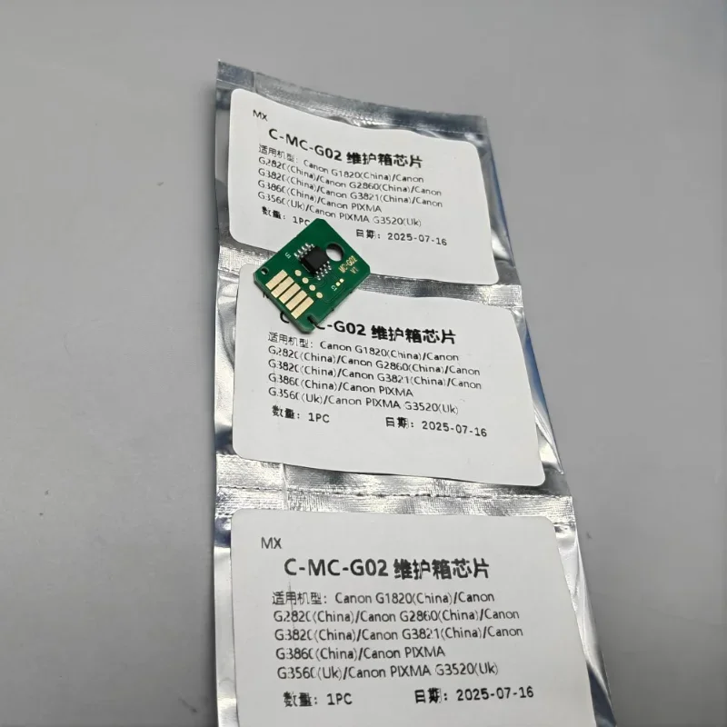 50 pcs Ink Maintenance Tank Chip for CANON G1020 G2020 G3020 G3060 G1220 G2160 G2260 G3160 G3260 G540 G550 G640 G650 G570 MC-G02
50 pcs Ink Maintenance Tank Chip for CANON G1020 G2020 G3020 G3060 G1220 G2160 G2260 G3160 G3260 G540 G550 G640 G650 G570 MC-G02