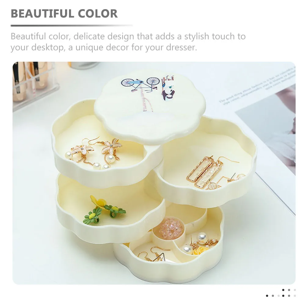 Rotating Jewelry Multi Layer ganizer Beige Abs Jewelry Storage Box Storage Display Necklace Earrings Trinket Container
Rotating Jewelry Multi Layer ganizer Beige Abs Jewelry Storage Box Storage Display Necklace Earrings Trinket Container