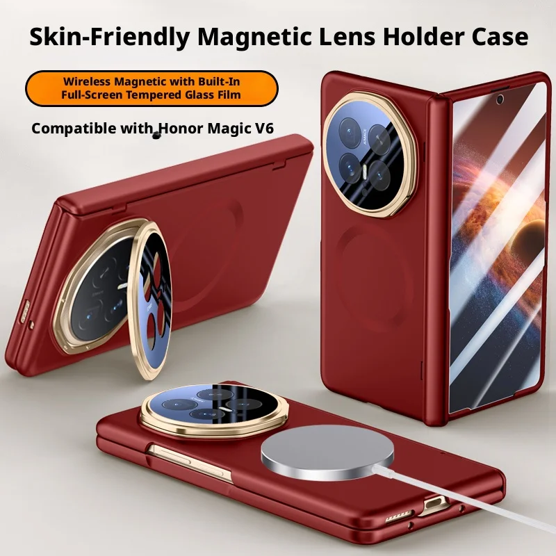 Built-in Magnetic With Tempered Glass Film Protect Case For Honor Magic V6 Hinge Protection Cover
Built-in Magnetic With Tempered Glass Film Protect Case For Honor Magic V6 Hinge Protection Cover