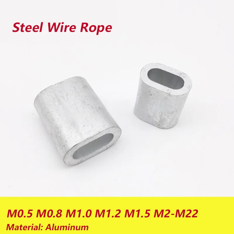 M0.5M0.8M1.0M1.2M1.5M2-M22 Aluminum Steel Wire Rope Ring Wire Tie Aluminum Crimping Sleeve oval Core Steel Wire Rope Clamp
M0.5M0.8M1.0M1.2M1.5M2-M22 Aluminum Steel Wire Rope Ring Wire Tie Aluminum Crimping Sleeve oval Core Steel Wire Rope Clamp