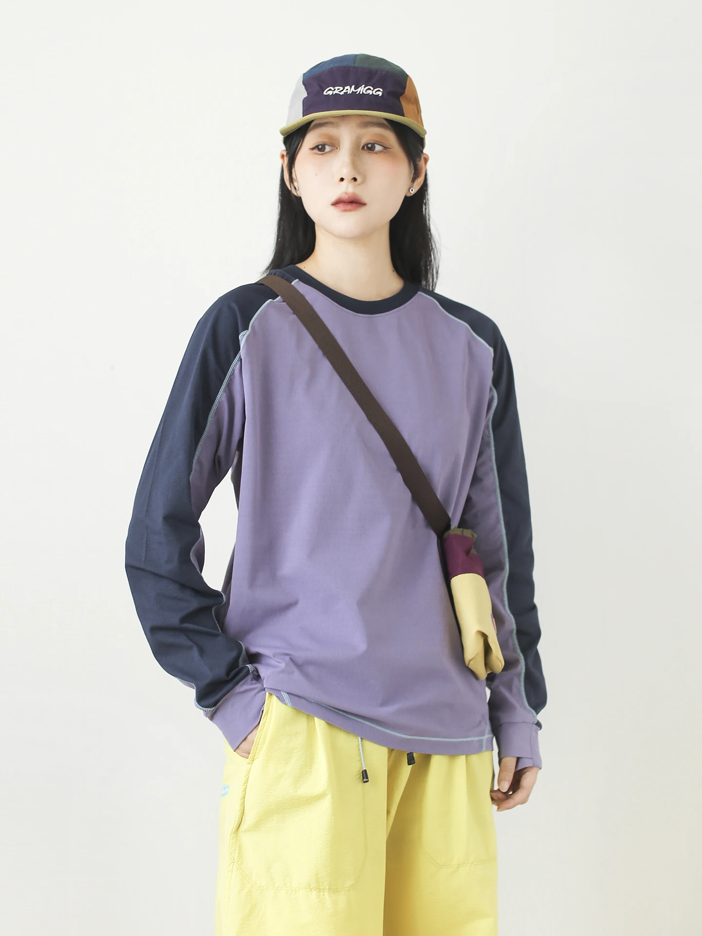 Long Sve Spor T-irt for Women Breathable Casual Loose Fit oulder Insertion Color Blo Top Polyester Spring Summer
Long Sve Spor T-irt for Women Breathable Casual Loose Fit oulder Insertion Color Blo Top Polyester Spring Summer