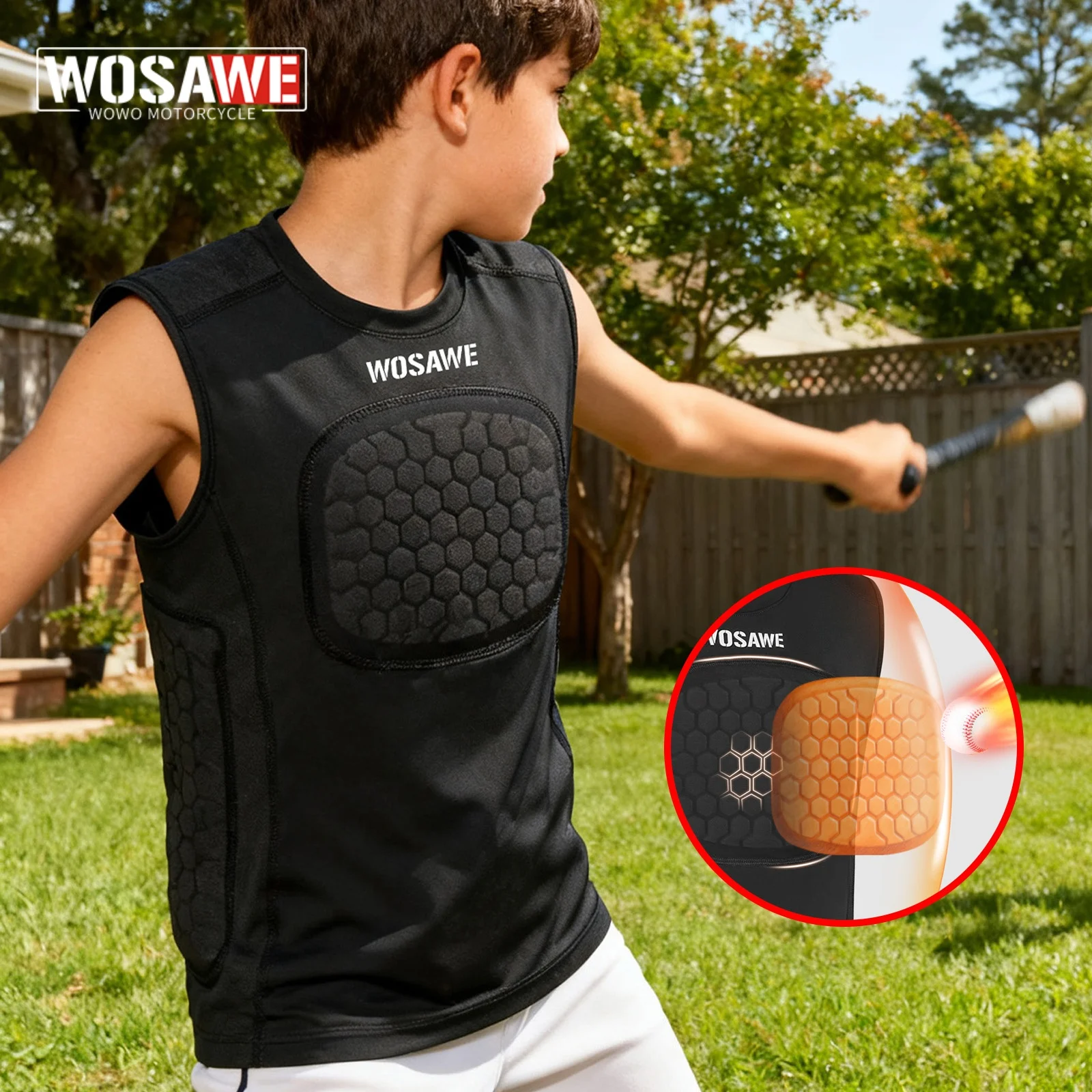 WOSAWE Baseball Chest Vest Youth Breathable Quick Drying Elastic Honeycomb Sleeveless Vest Baseball For Men Women
WOSAWE Baseball Chest Vest Youth Breathable Quick Drying Elastic Honeycomb Sleeveless Vest Baseball For Men Women