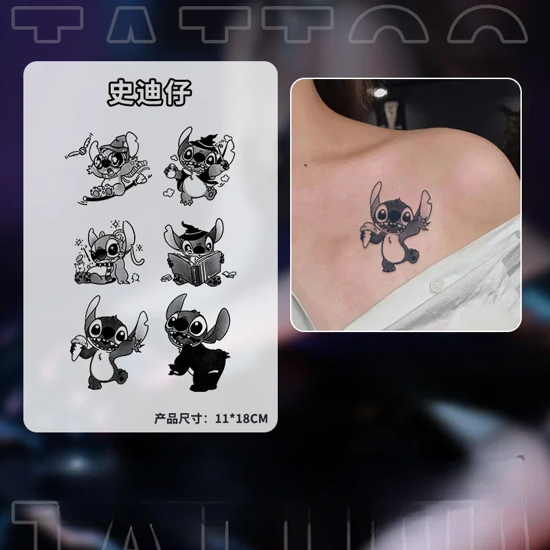 New Disney Stitch Anime Tattoo Adorns Waterproof Men's and Women's Cute Arm Collarbones Lasting Halloween Funky Stickers Gift
New Disney Stitch Anime Tattoo Adorns Waterproof Men's and Women's Cute Arm Collarbones Lasting Halloween Funky Stickers Gift