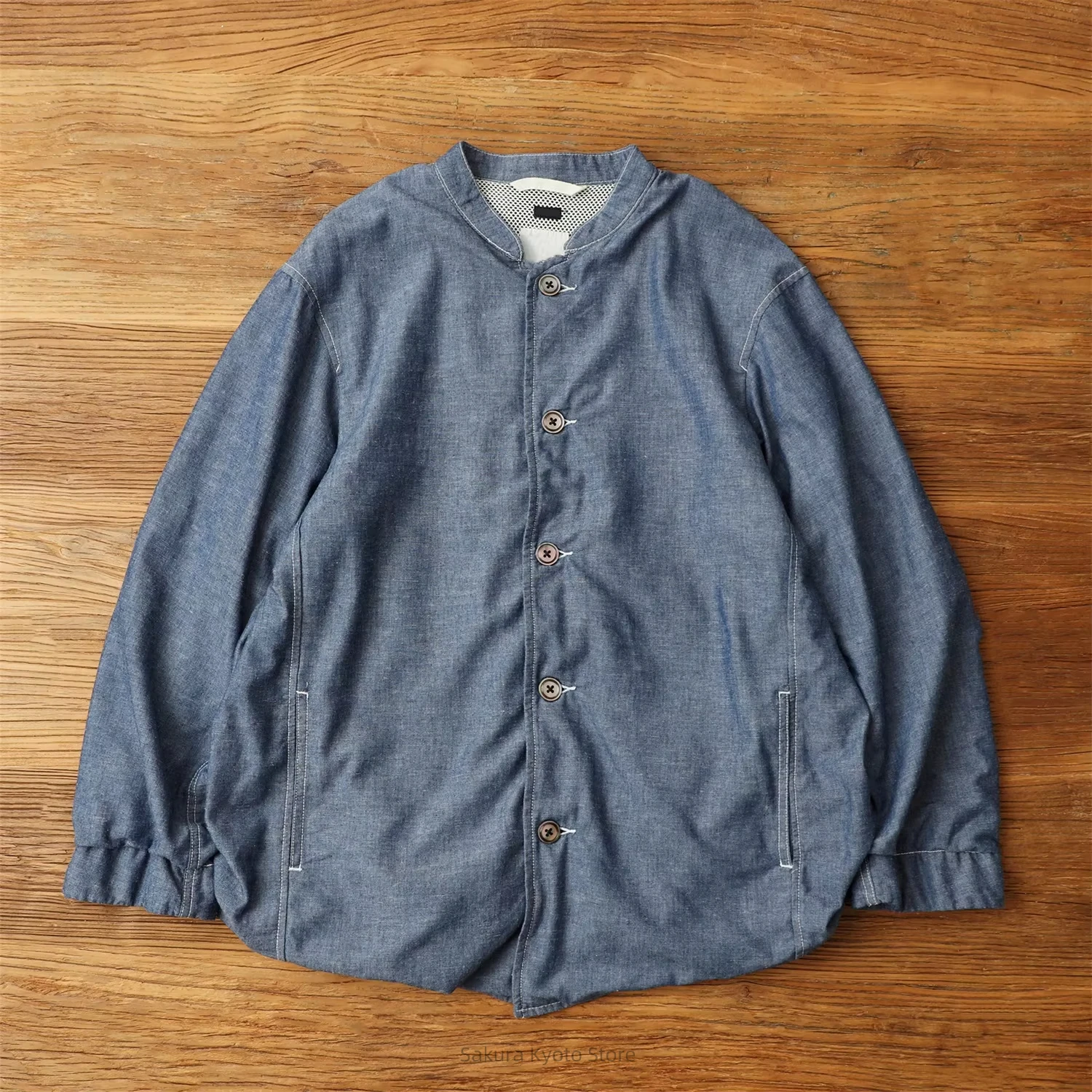 Льняная хлопковая куртка NANAMICA Chambray Band Blue Dye QN3907
Льняная хлопковая куртка NANAMICA Chambray Band Blue Dye QN3907