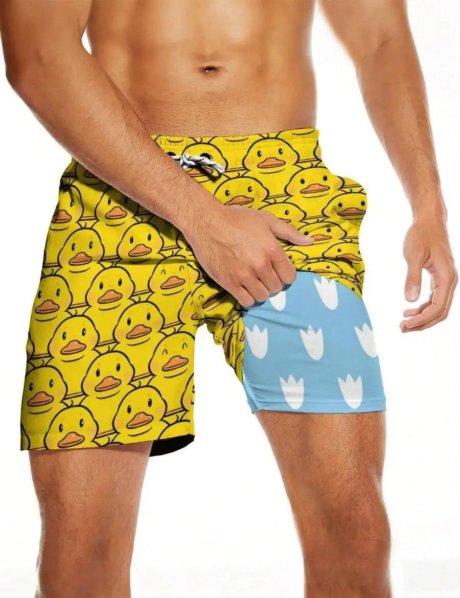 Mens Quick Dry Swim Trunks With Compression Liner 5 Inseam 4 Pocket Bathing Suit
Mens Quick Dry Swim Trunks With Compression Liner 5 Inseam 4 Pocket Bathing Suit