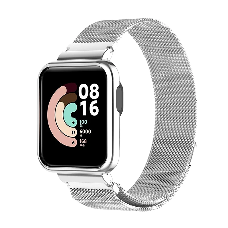 Magnetic Lock Stainless Steel Adjustable Watch Strap Band for Xiaomi Redmi Watch / Mi Watch Lite - Silver
Magnetic Lock Stainless Steel Adjustable Watch Strap Band for Xiaomi Redmi Watch / Mi Watch Lite - Silver