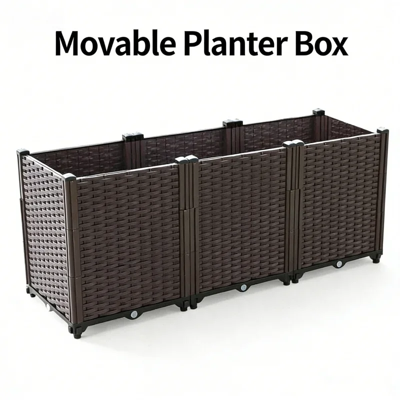 Large 3-Tier Planter Box 120x40x52cm Heavy Duty Plastic Raised Garden Bed for Vegetables Herbs Flowers for Outdoor Balcony Patio
Large 3-Tier Planter Box 120x40x52cm Heavy Duty Plastic Raised Garden Bed for Vegetables Herbs Flowers for Outdoor Balcony Patio