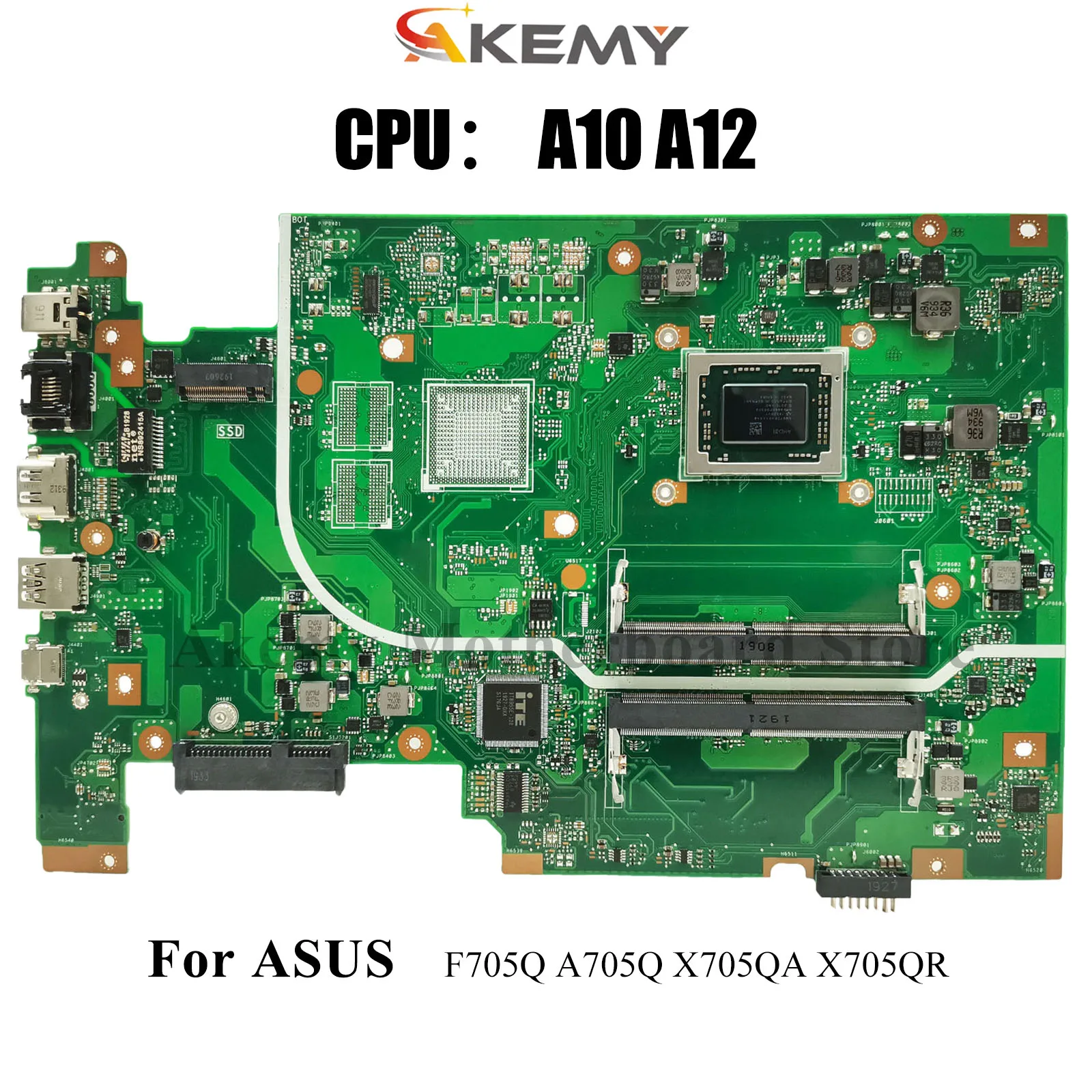 Материнская плата для ноутбука X705QA для ASUS VivoBook X705QR X705QA A705Q X705Q F705Q с процессором A10 A12, 100% тестирование, ОК, быстрая доставка
Материнская плата для ноутбука X705QA для ASUS VivoBook X705QR X705QA A705Q X705Q F705Q с процессором A10 A12, 100% тестирование, ОК, быстрая доставка