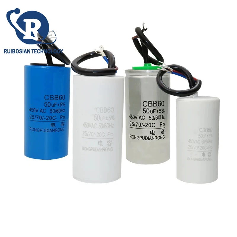 CBB60 50UF 450VAC Motor capacitor water pump starts operation capacitor hoist hoist capacitor
CBB60 50UF 450VAC Motor capacitor water pump starts operation capacitor hoist hoist capacitor