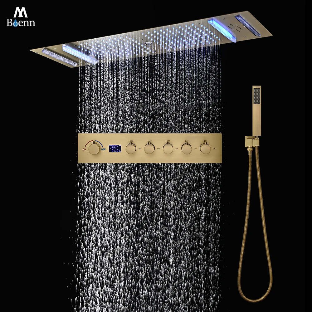 M Boenn Couples Taking Lavish Rainfall Shower Experience Ванная комната Смеситель для горячей и холодной воды Набор душевой системы Потолочная музыкальная насадка для душа
M Boenn Couples Taking Lavish Rainfall Shower Experience Ванная комната Смеситель для горячей и холодной воды Набор душевой системы Потолочная музыкальная насадка для душа