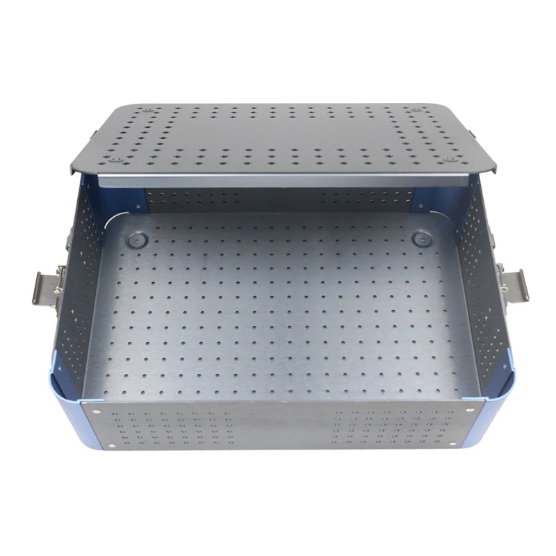 Sterilization Tray Case Box for Holding Instrument Sterilized Without Silicone Mat Aluminium Alloy
Sterilization Tray Case Box for Holding Instrument Sterilized Without Silicone Mat Aluminium Alloy