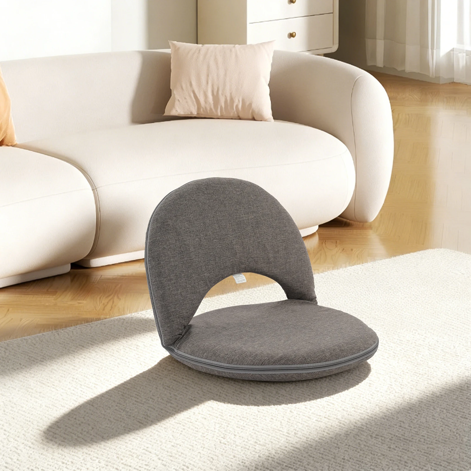 Grey Folding Floor Chair, Floor Cushion, Adjustable 6-Position Floor Seat with Back Support, Floor Cushion, Meditation Chair
Grey Folding Floor Chair, Floor Cushion, Adjustable 6-Position Floor Seat with Back Support, Floor Cushion, Meditation Chair