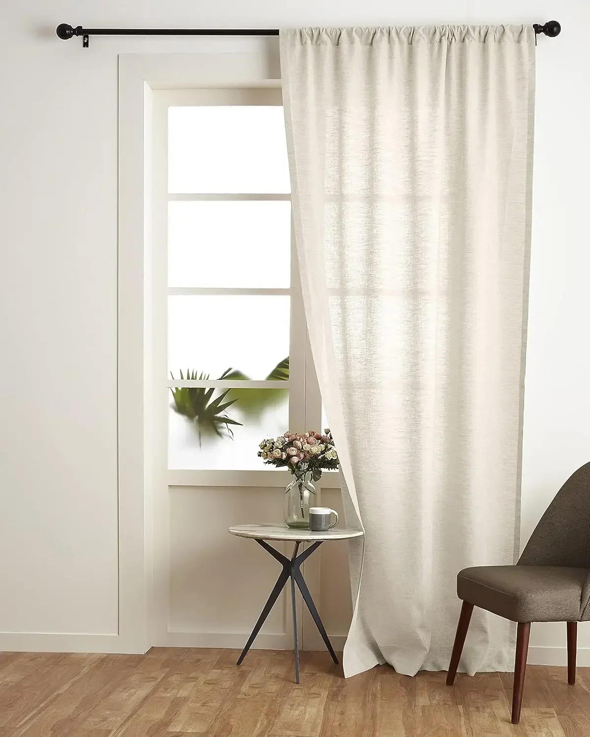 Linen Curtain Rod Pocket Panel European Flax Window Treatment Light Filtering For Living Room Bedroom 52 X 108 Inch
Linen Curtain Rod Pocket Panel European Flax Window Treatment Light Filtering For Living Room Bedroom 52 X 108 Inch